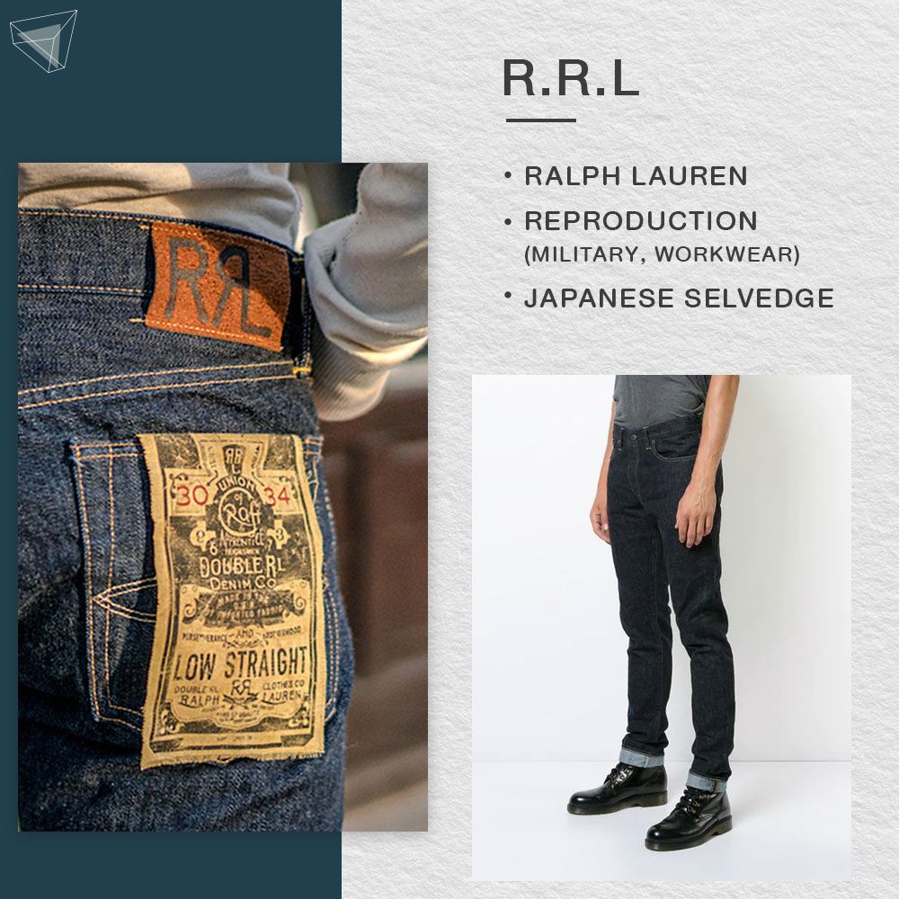 กางเกงยีนส์ผู้ชาย R.R.L (Ralph Lauren)
