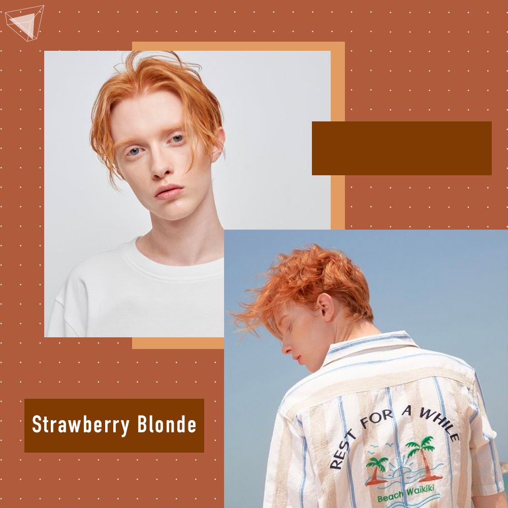 หนุ่ม Eboy สีผมผู้ชาย Strawberry Blonde