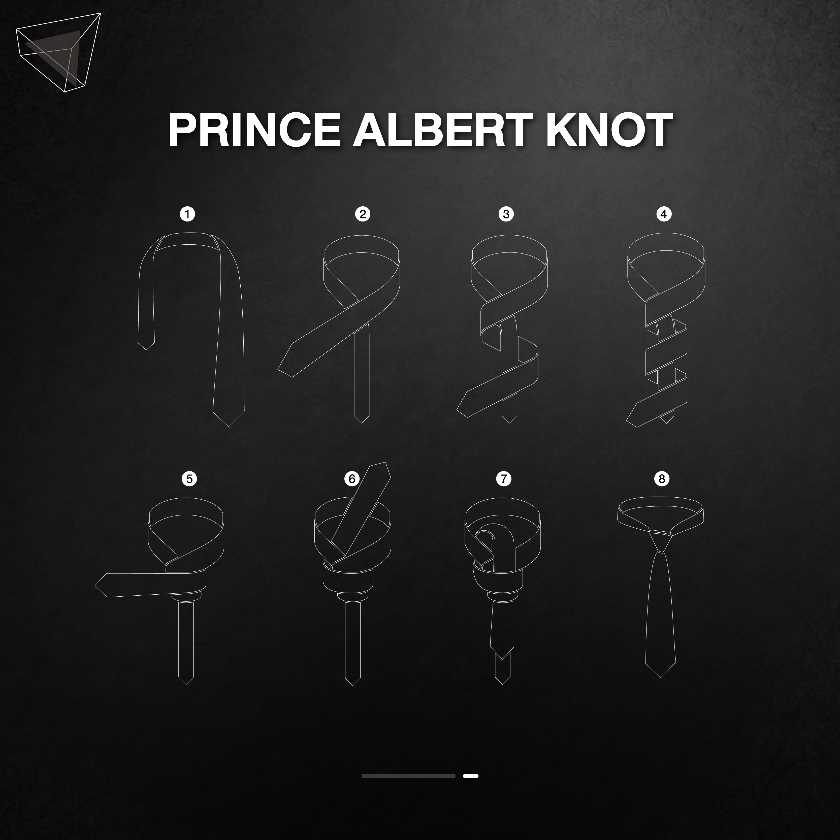 วิธีผูกเนคไทแบบ Prince Albert Knot