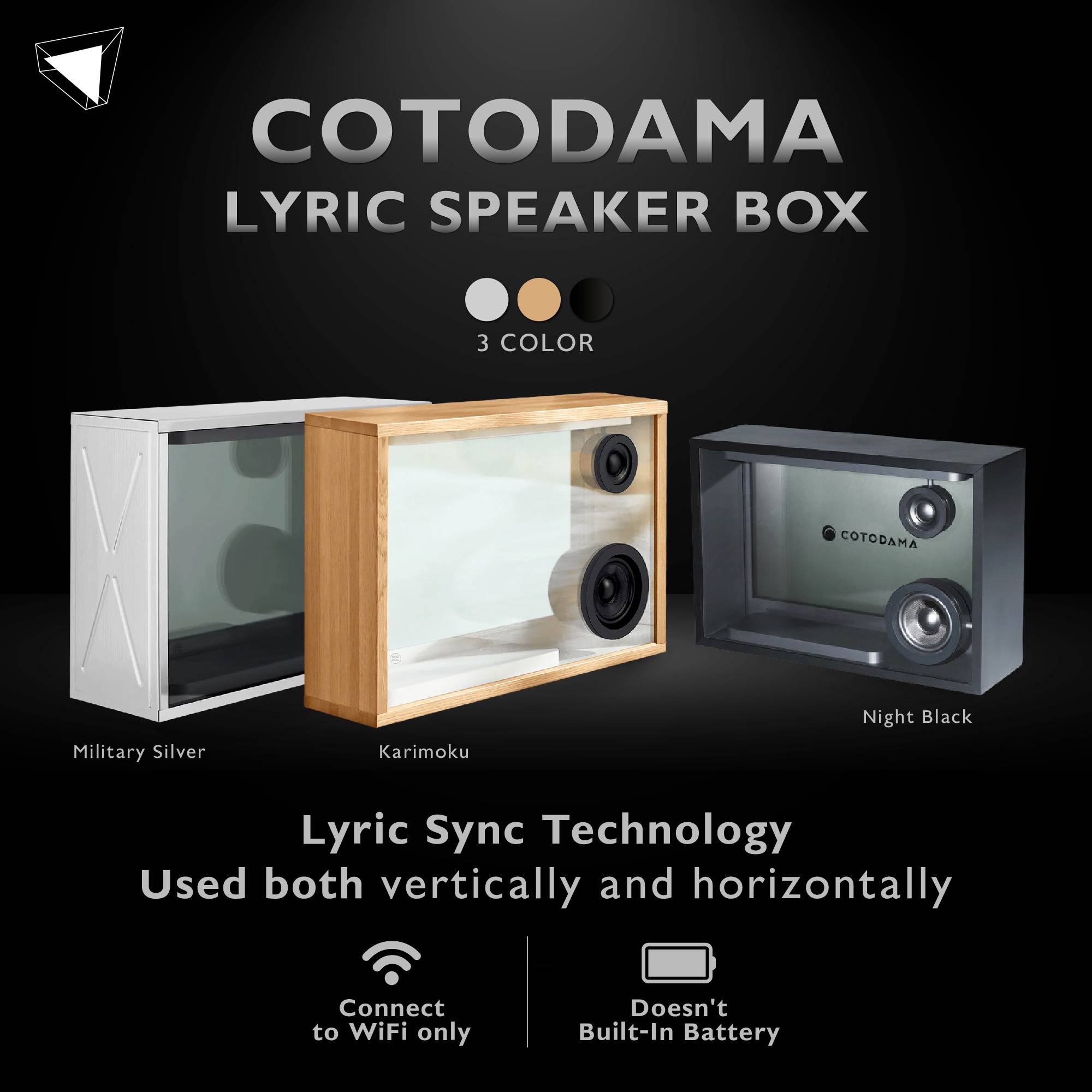 ลำโพงบลูทูธ Cotodama Lyric Speaker Box