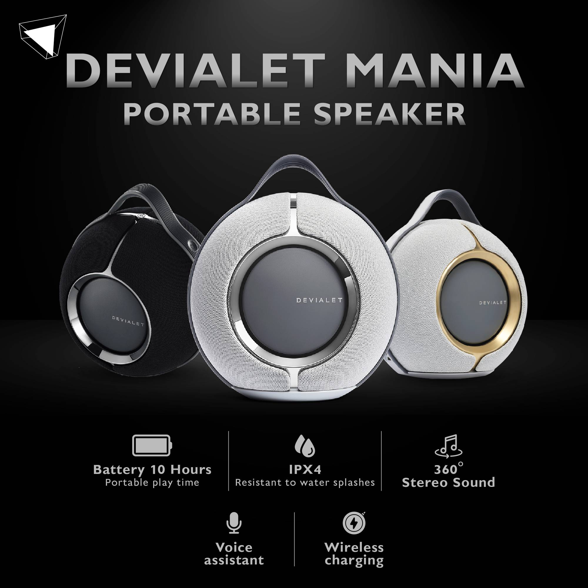 ลำโพงบลูทูธ Devialet Mania Portable Speaker