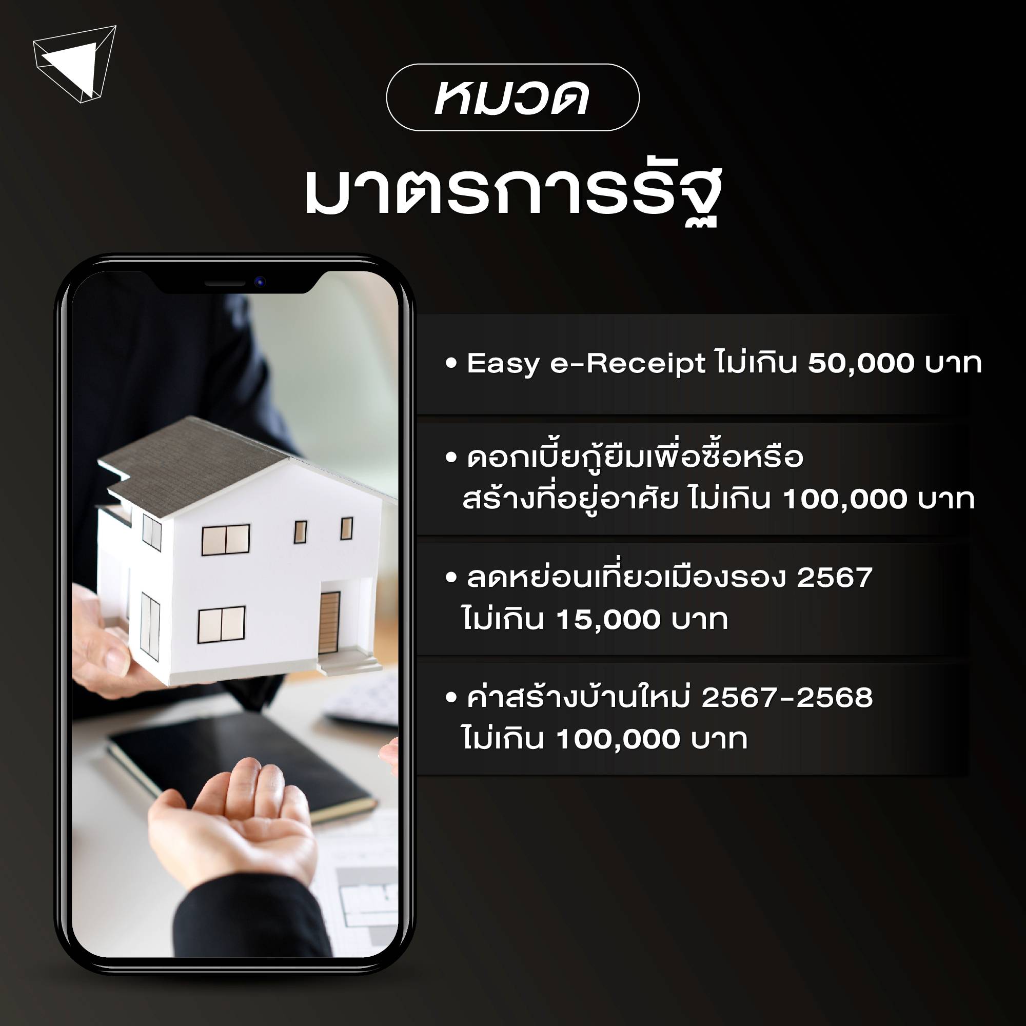 รายการลดหย่อนภาษี 2567 หมวดมาตรการรัฐ