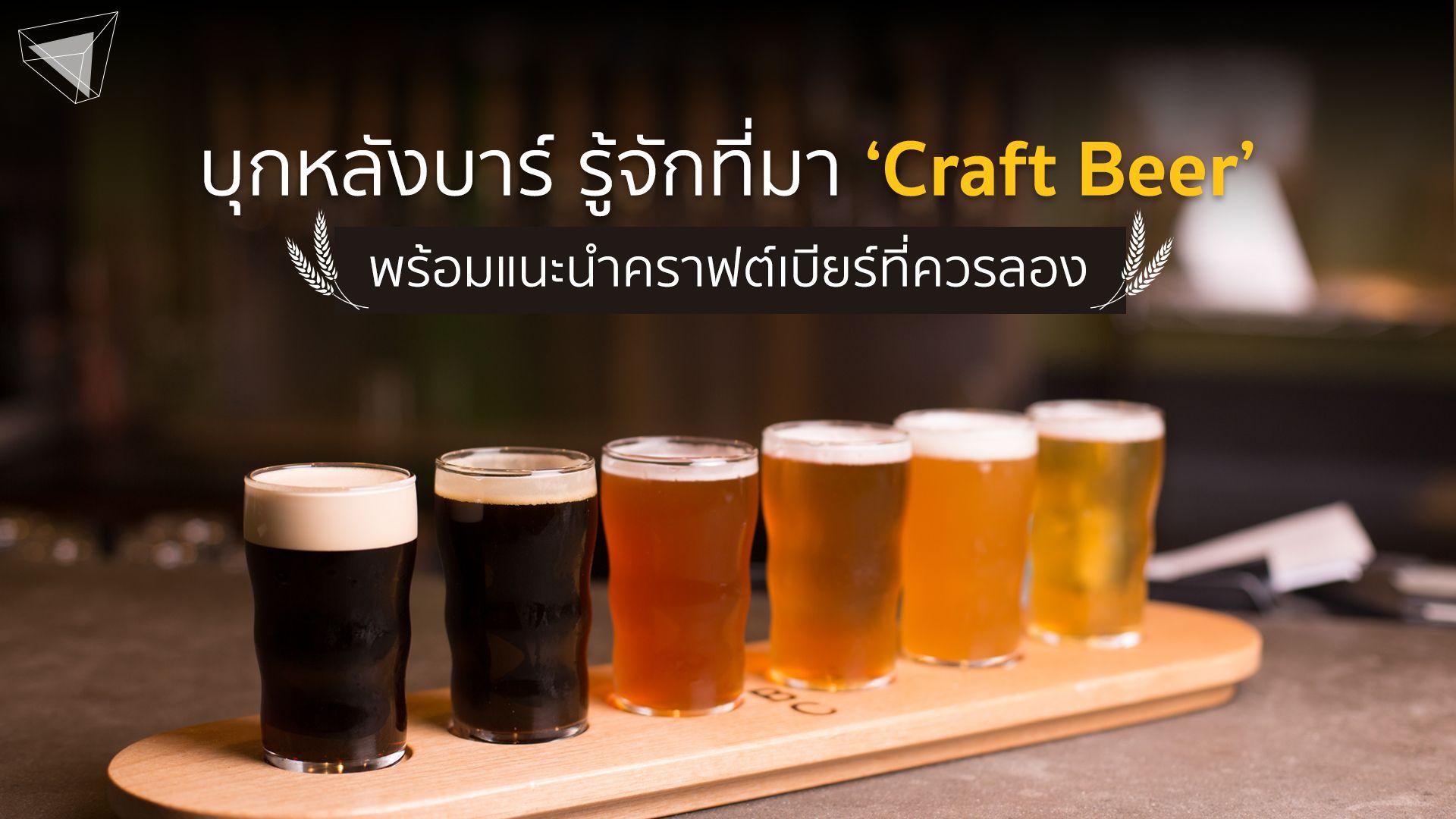 คราฟต์เบียร์ (craft beer) คืออะไร
